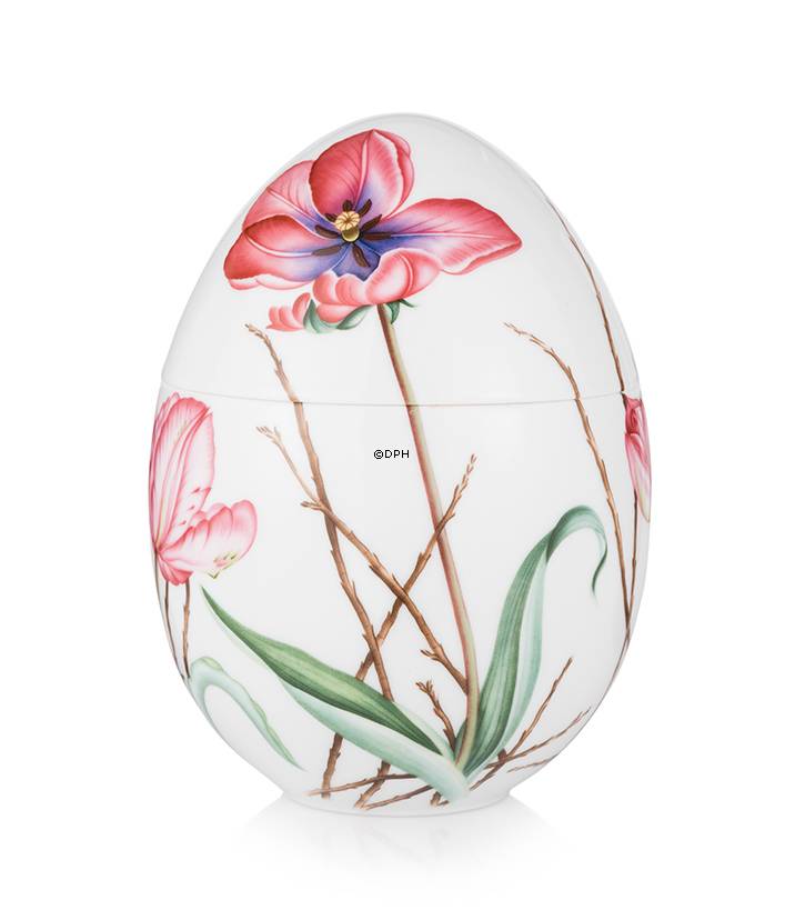 Jahrestag Bonbonniere mit der Tulpe, stehend, Royal Copenhagen Osterei 2015