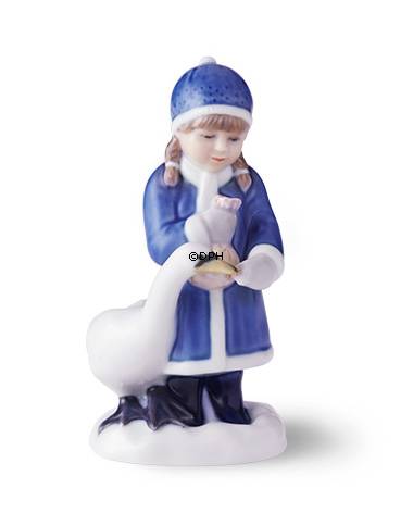Royal Copenhagen Jahresfigur 2017, Mädchen mit Schwan