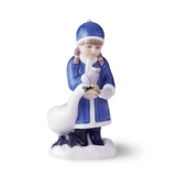 Royal Copenhagen Jahresfigur 2017, Mädchen mit Schwan