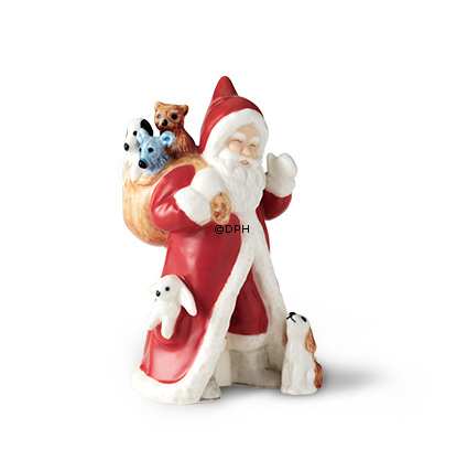 2017 Der jährliche Weihnachtsmann, Weihnachtsmann mit Geschenken und Hund, Figur