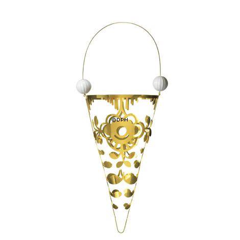 Royal Copenhagen Christmas Charm, Kornett mit blau gerippter Blüte