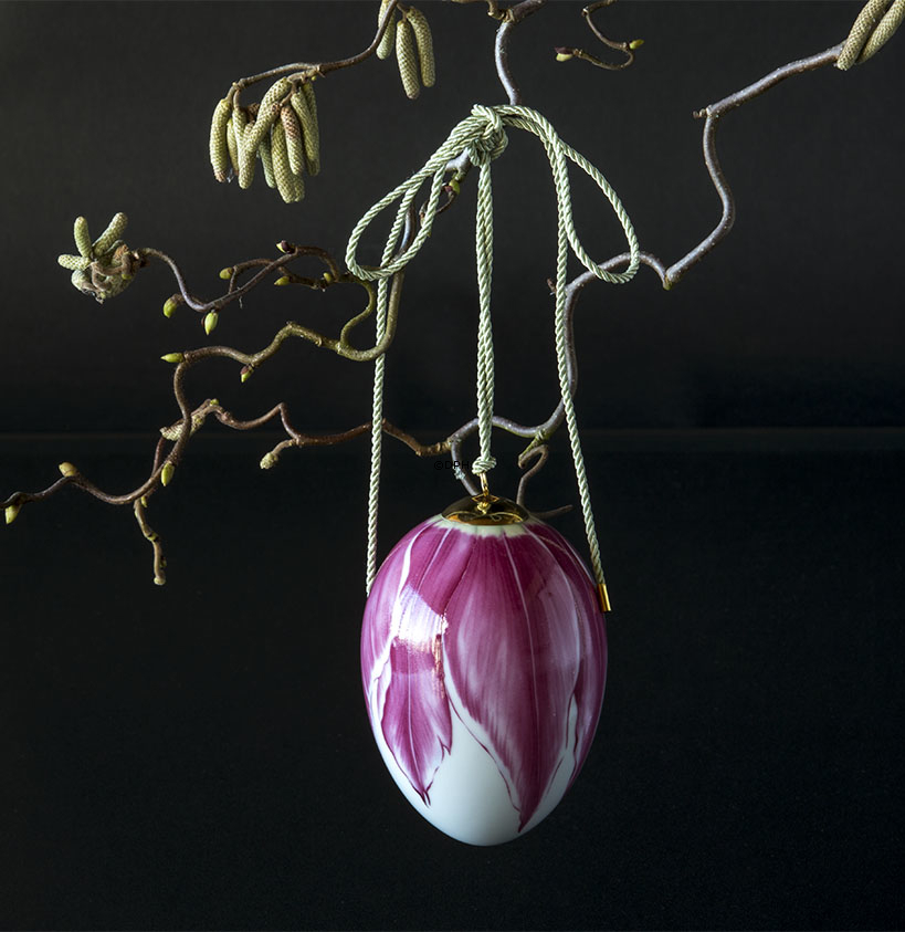 Osterei mit Tulpen, groß, Royal Copenhagen Osterei 2019