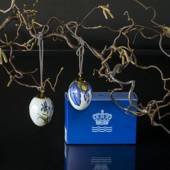 Osterei mit Iris und Iris Blätter, 2 Stück, Royal Copenhagen Osterei 2020
