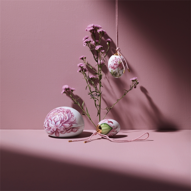Bonbonniere mit Chrysanthemen, Royal Copenhagen Osterei 2021