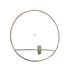 Zirkulär Kerzenhalter für den Wand, Messingoberfläche | Nr. 12520 | Alt. 52-697-33 | DPH Trading