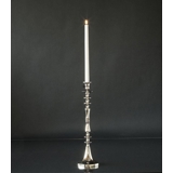 Kerzenhalter Nickel/Silber Finish 48 cm, Klein