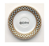 Liselund, Untertasse Nr. 073, Kaffee, hellblau, Royal Copenhagen