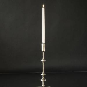 Kerzenhalter, Nickel/Rustikales Look, Silber 40 cm, Klein | Nr. 12726 | Alt. 60-710-40 | DPH Trading