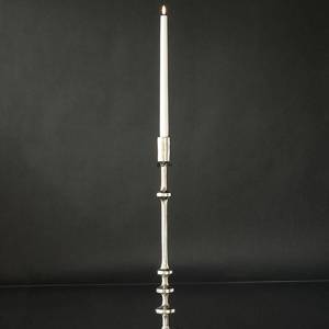Kerzenhalter, Nickel/Rustikales Silber Look, 55 cm, Groß | Nr. 12730 | Alt. 60-710-55 | DPH Trading