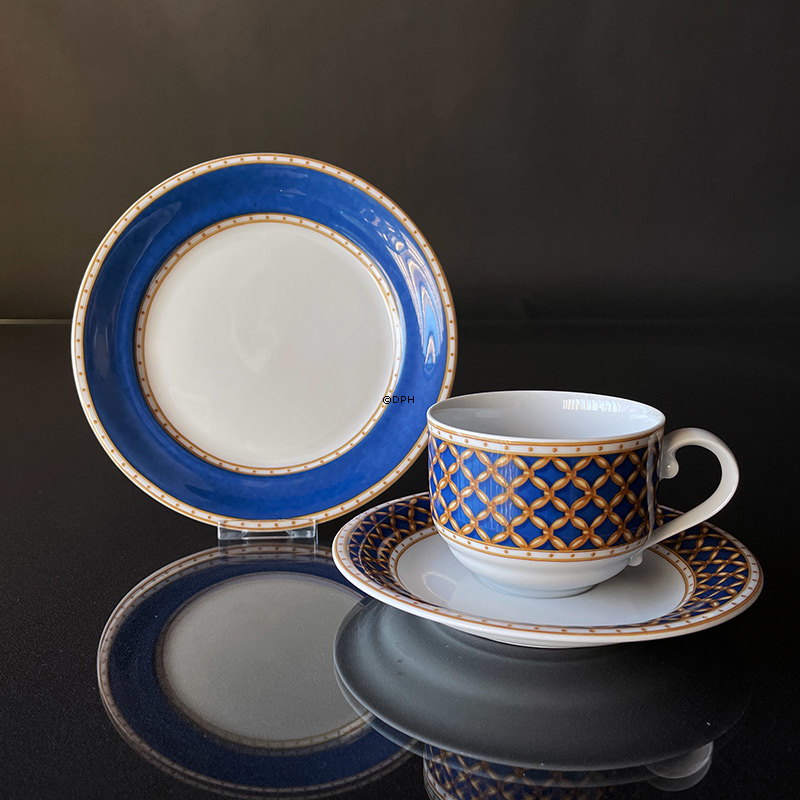 Liselund Untertasse Nr. 073 Dunkelblau, Royal Copenhagen