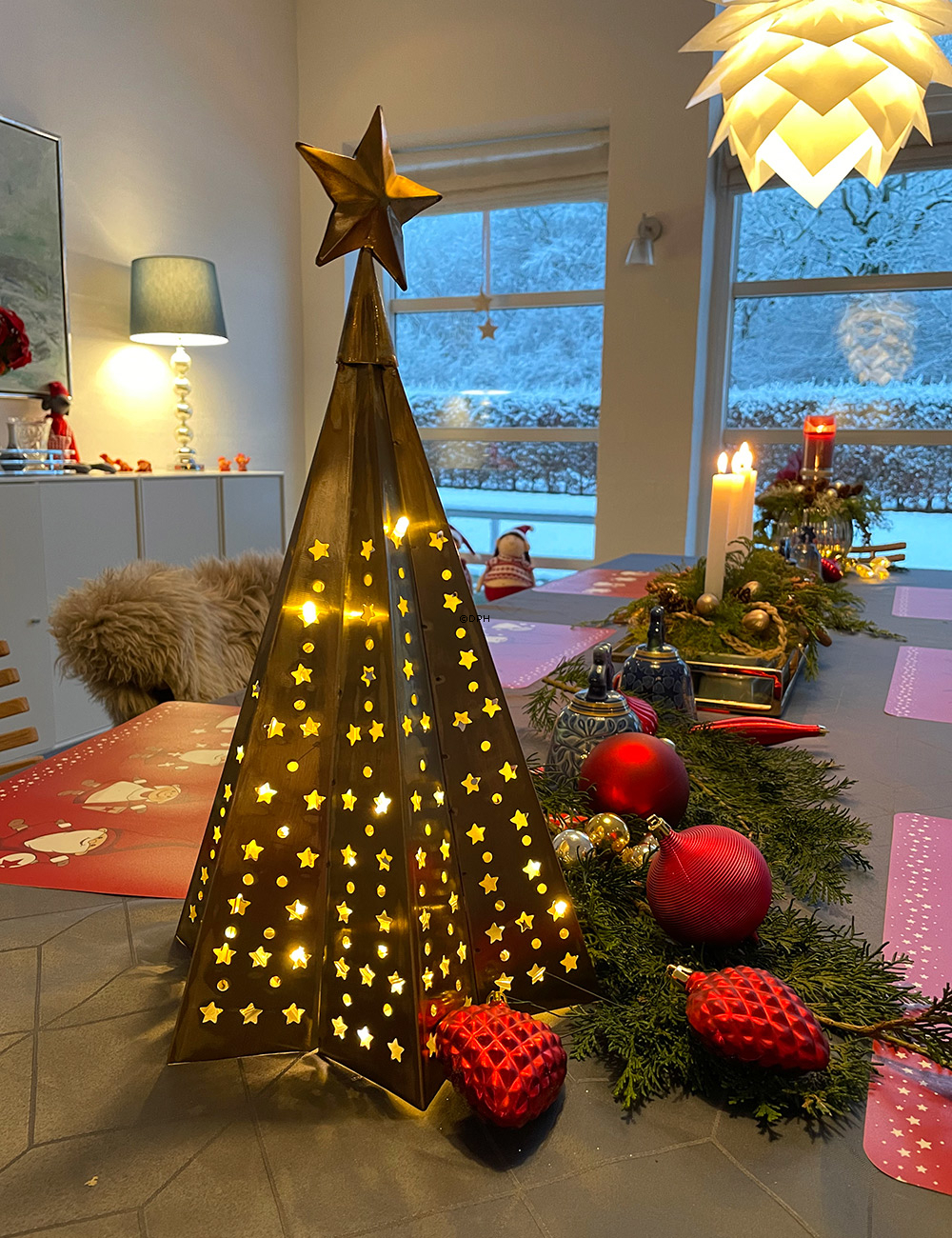 Weihnachtsbaum in Gold Finish 44 cm, Klein
