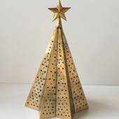 Weihnachtsbaum in Gold Finish 56 cm, Groß 