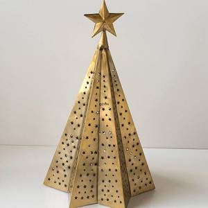 Weihnachtsbaum in Gold Finish 56 cm, Groß | Nr. 12734 | Alt. 71-863-56 | DPH Trading