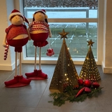 Weihnachtsbaum in Gold Finish 56 cm, Groß