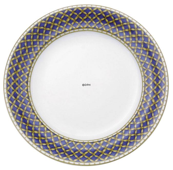 Liselund, Teller 25cm Nr. 625, Dunkelblau, Royal Copenhagen