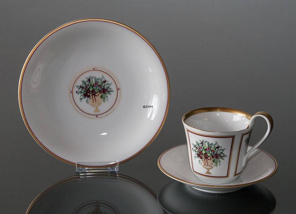 1997 Bing & Gröndahl Weihnachtsbecher mit Dessertteller, Set