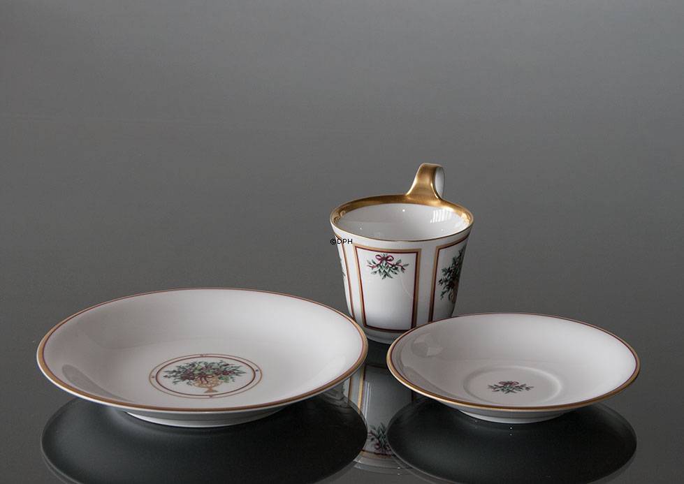 1997 Bing & Gröndahl Weihnachtsbecher mit Dessertteller, Set