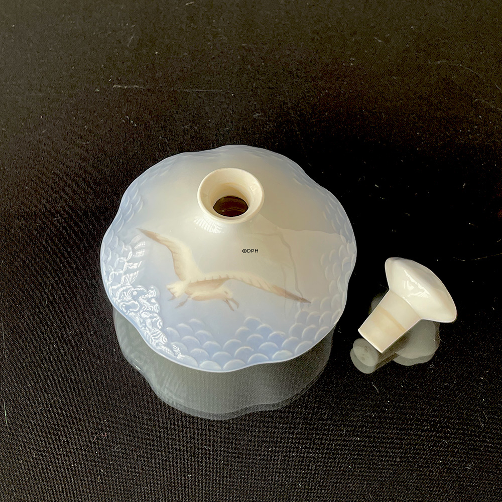 Möwe ohne Gold, Kleine Flasche mit Stopfen Ø 9cm, Bing & Gröndahl - Royal Copenhagen