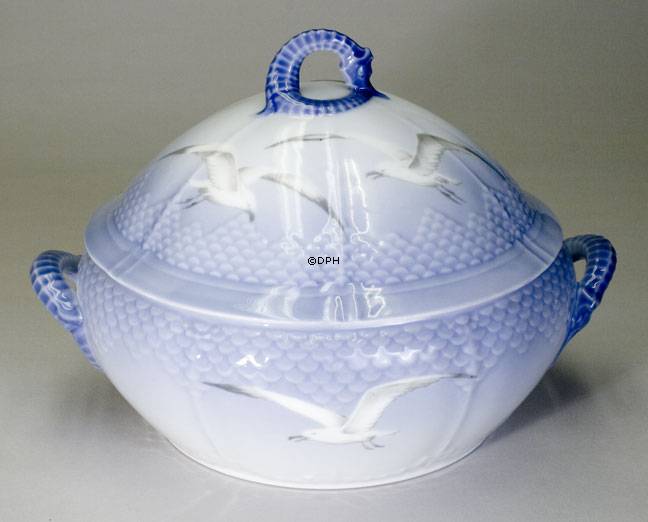 Möwegeschirr ohne Gold, Suppenterrine, medium Nr. 181