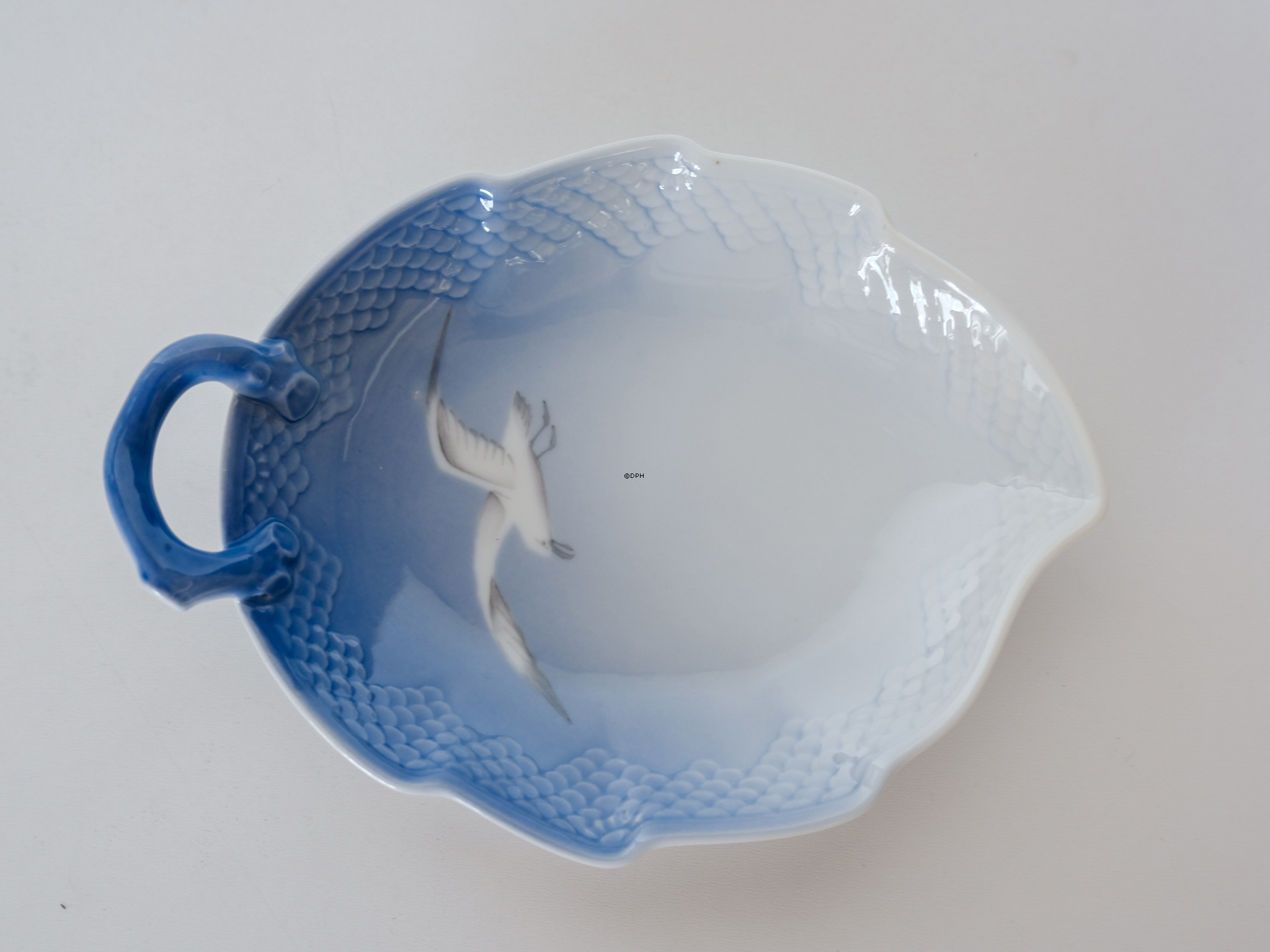Möwegeschirr ohne Gold kleine blattförmige Schale Nr. 356 oder 198 19cm