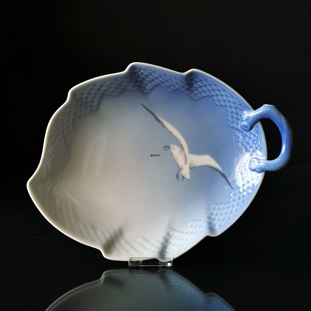 Möwegeschirr ohne Gold große blattförmige Schale Nr. 357 oder 199 25cm