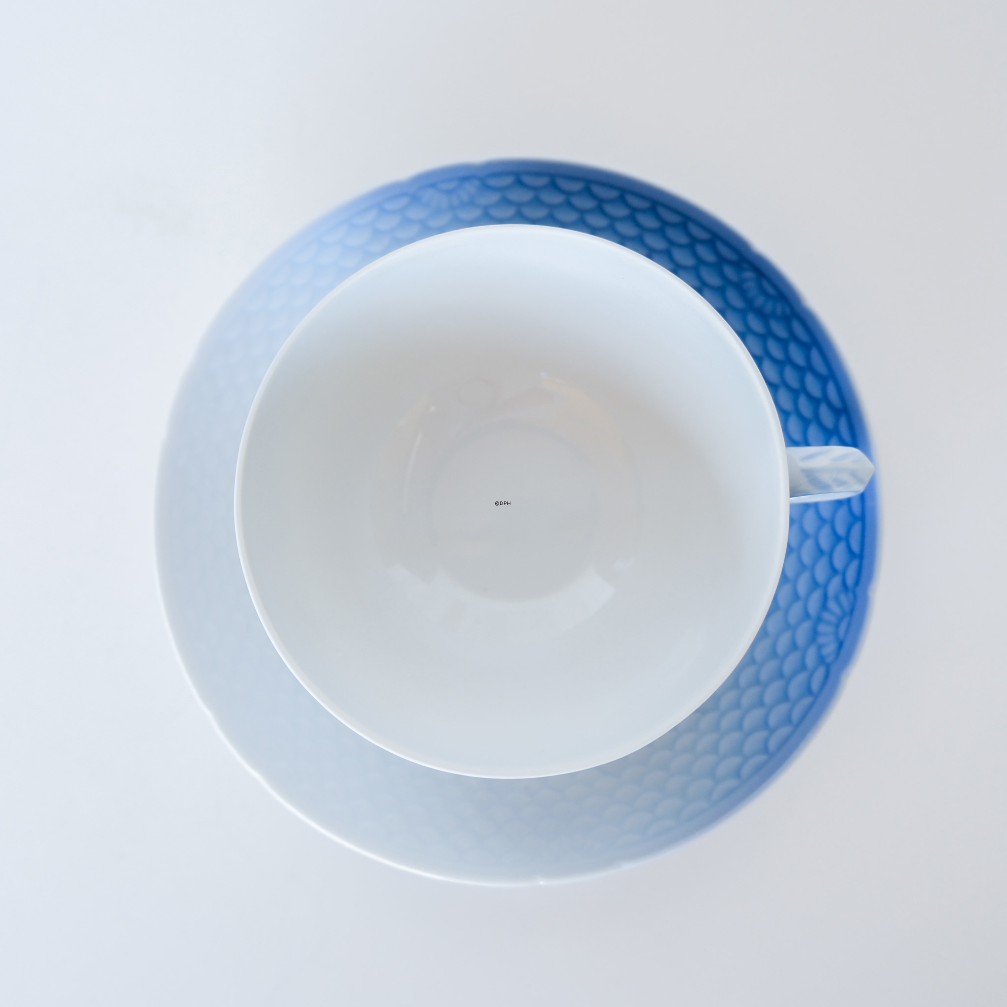 Möwegeschirr OHNE Gold Teetasse und Untertasse Nr. 077 oder 473, mittel, Inhalt 15 cl.