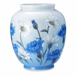 Vase mit Gänseblümchen und Kornblume, Royal Copenhagen | Nr. 1302860 | DPH Trading