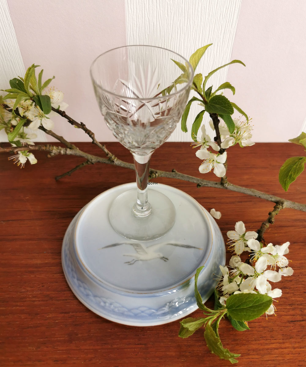 Möwe mit Gold, Flaschenhalter oder Untersetzer/Fuß für Kaffeekanne, Bing & Gröndahl