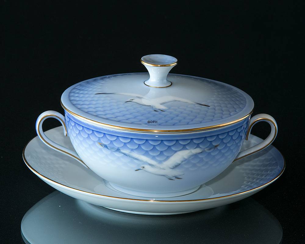 Möwegeschirr mit Gold Suppentasse Nr. 106 oder 247, Inhalt 3 dl.