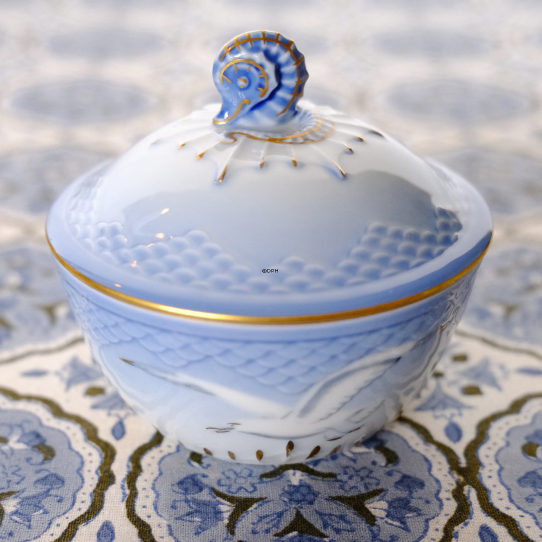 Möwegeschirr mit Gold Zuckerdose Nr. 153 oder 592, Inhalt 10 cl,