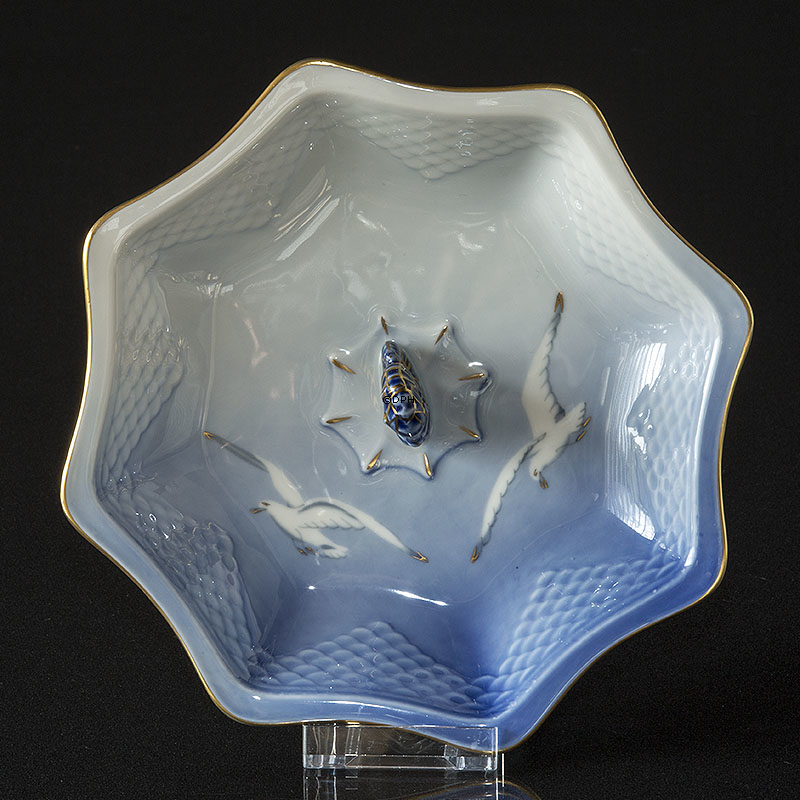 Möwegeschirr mit Gold Konfektschale Nr. 217 oder 336, ø 20 cm