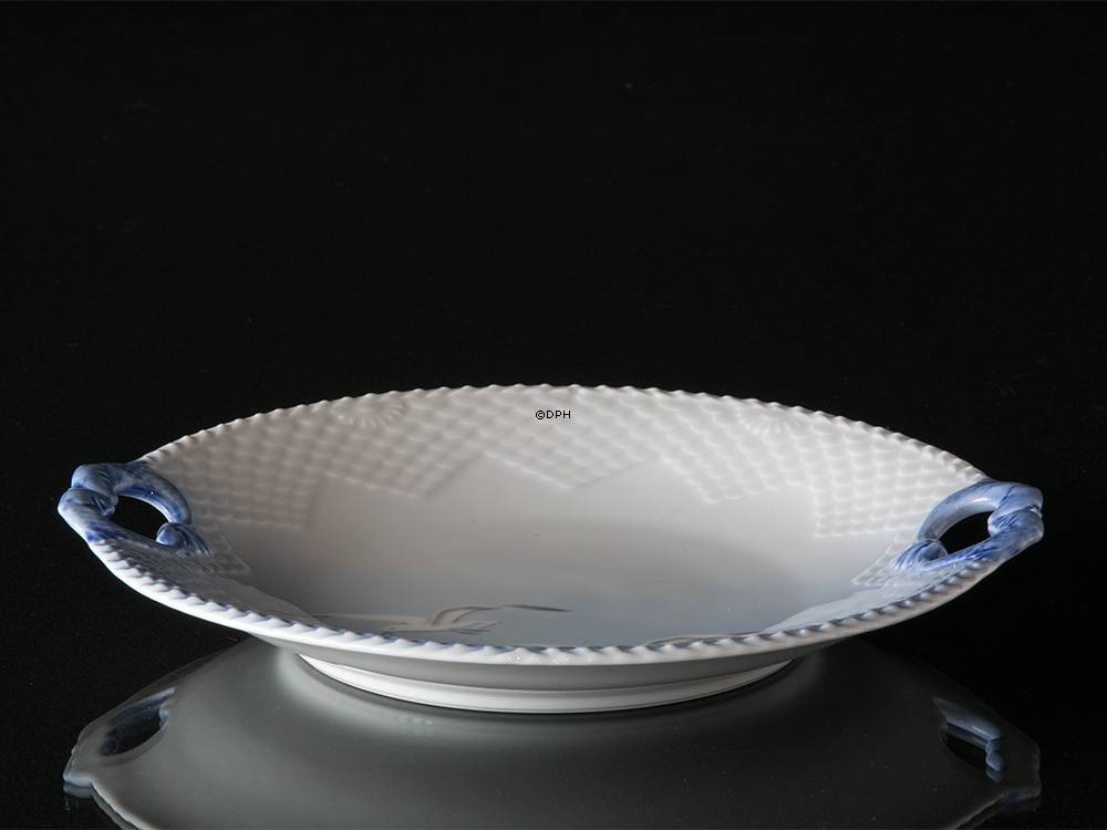 Möwegeschirr ohne Gold, Kuchenplatte, Bing & Gröndahl - Royal Copenhagen 26cm