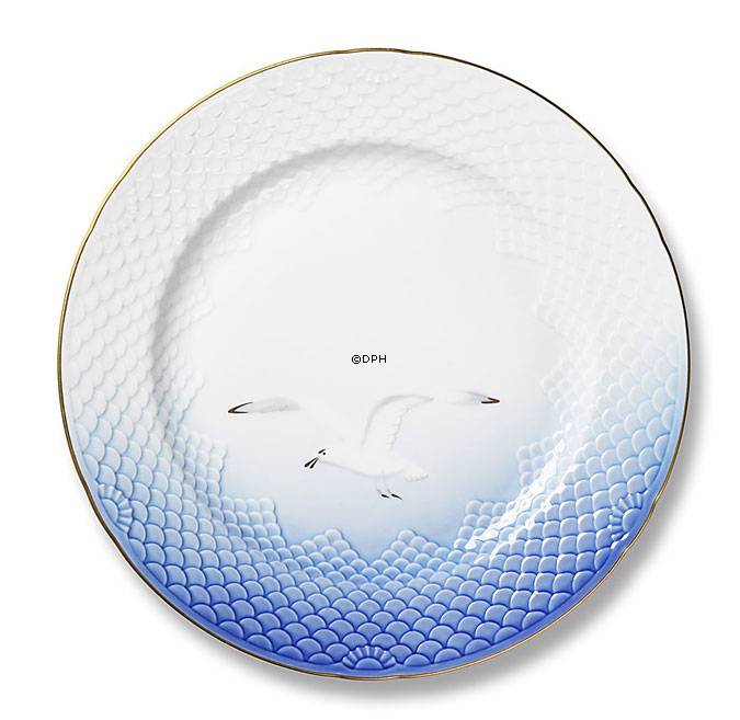 M&#xF6;wegeschirr mit Gold, Teller 17cm Nr. 617