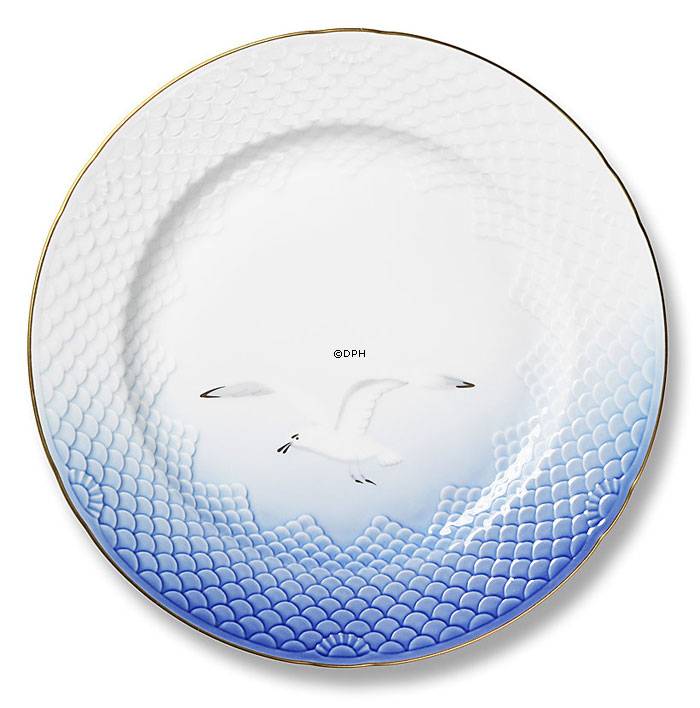 Möwegeschirr mit Gold, Teller 19cm Nr. 619, 618 oder 27