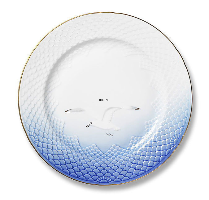 Möwegeschirr mit Gold, Teller 26cm Nr. 626 oder 624