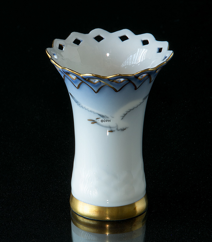 Möweservice mit Gold, Vase 8 cm Nr. 673 oder 171
