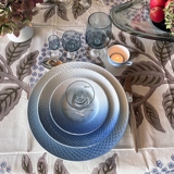 Blauton mit Gold, Teller 27 cm Nr. 248