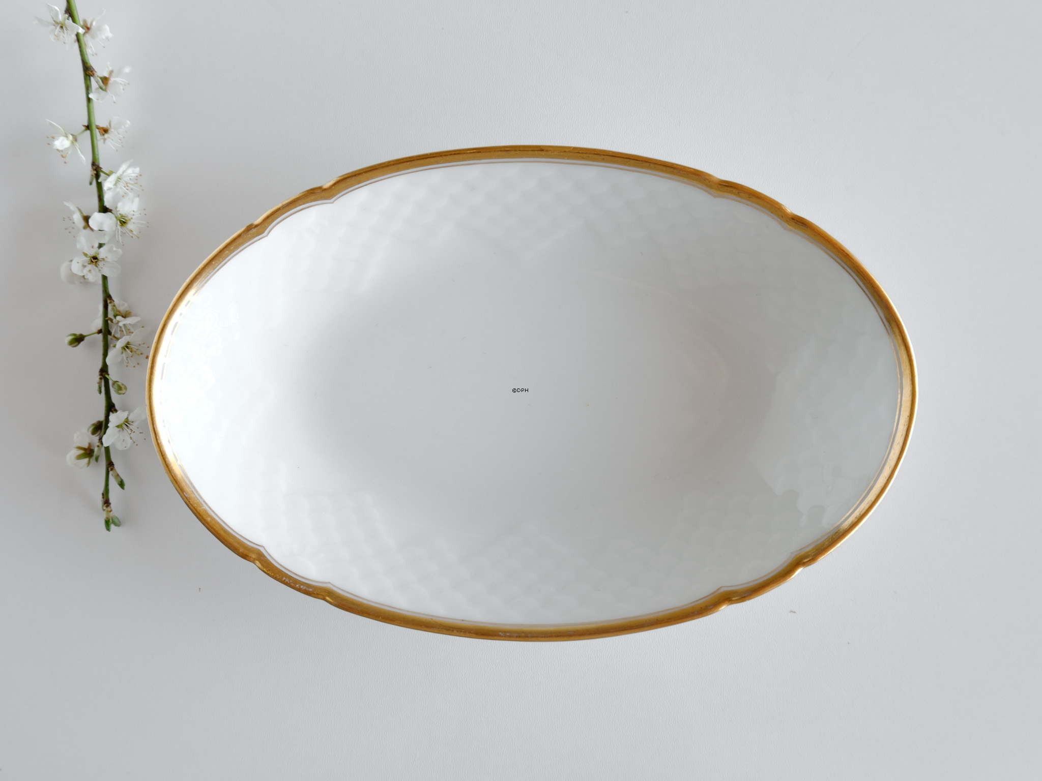 Bing & Gröndahl Hartmann Ovale Platte Nr. 14, 22,5 cm