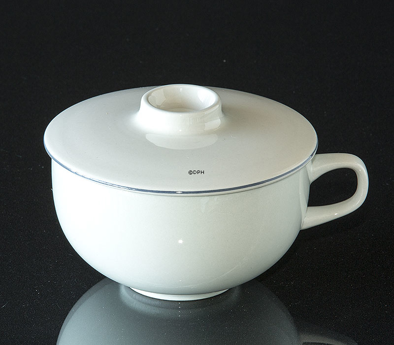Blue Line, Frühstückstasse / Suppentasse mit Deckel (OHNE UNTERE TASSE), Inhalt 40 cl, Royal Copenhagen
