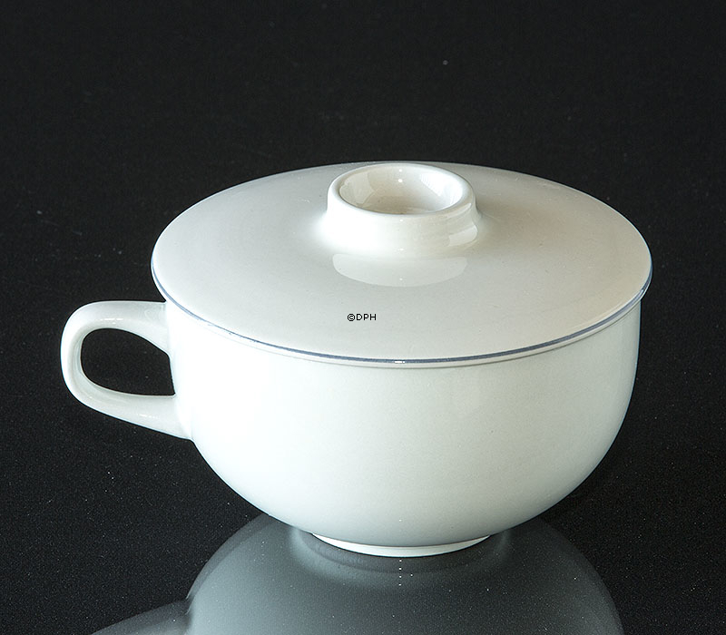 Blue Line, Frühstückstasse / Suppentasse mit Deckel (OHNE UNTERE TASSE), Inhalt 40 cl, Royal Copenhagen