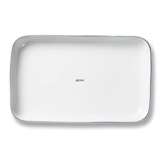 Blaue Kante, Schale Nr. 3580-3078 oder 353, rechteckig, Royal Copenhagen