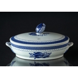 Royal Copenhagen/Aluminia  Tranquebar, blau, Schale mit Deckel Nr. 11/921 oder 172
