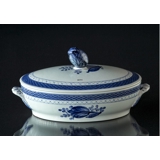 Royal Copenhagen/Aluminia  Tranquebar, blau, Schale mit Deckel Nr. 11/921 oder 172