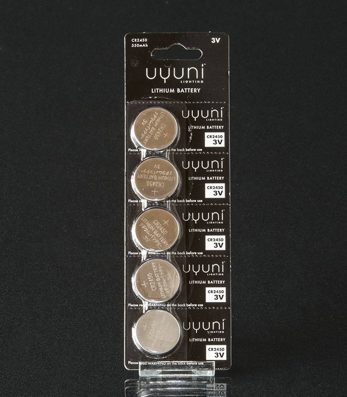 UYUNI Lighting CR2450 3V Batterie, 5 Pack