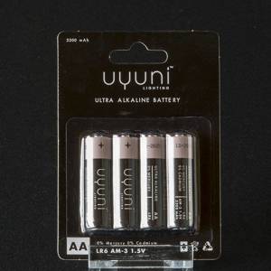 UYUNI Lighting 1,5V AA Batterie, 4 Pack | Nr. 1401 | Alt. UL-BA-AA | DPH Trading