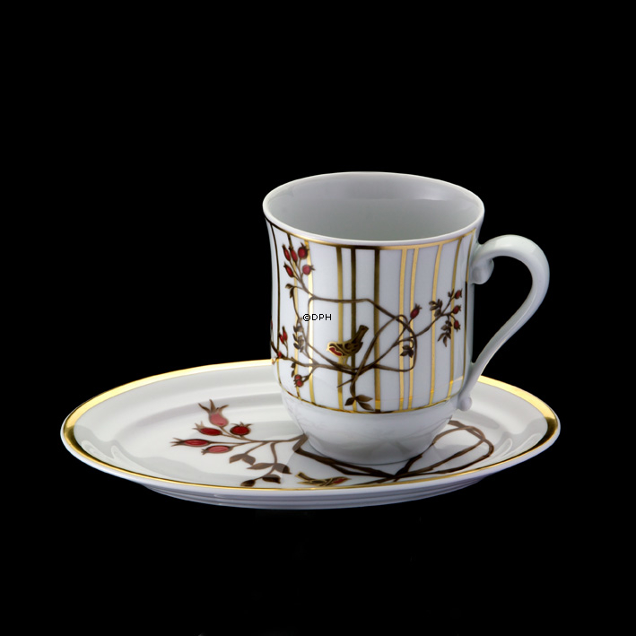 2004 Royal Copenhagen Weihnachtstasse mit ovalem Teller, Set