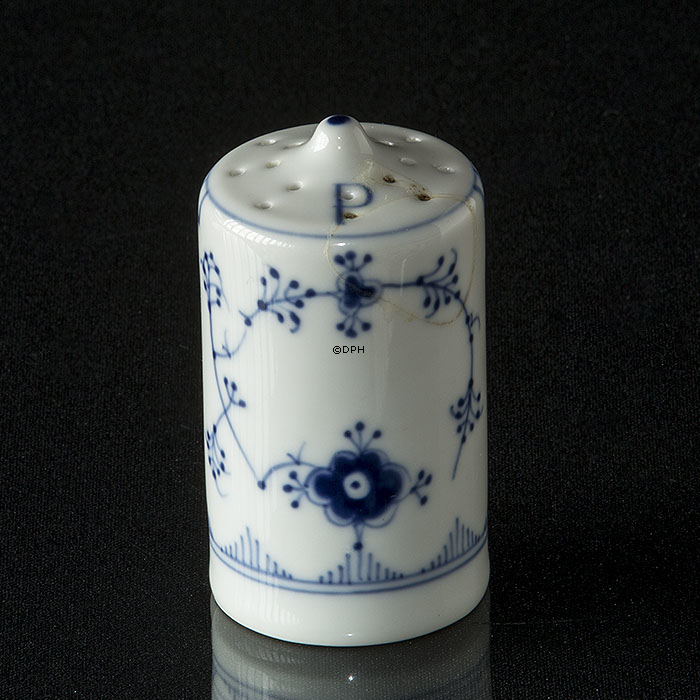 Blaugemalt Pfefferstreuer, Musselmalet Bing & Gröndahl Nr. 24