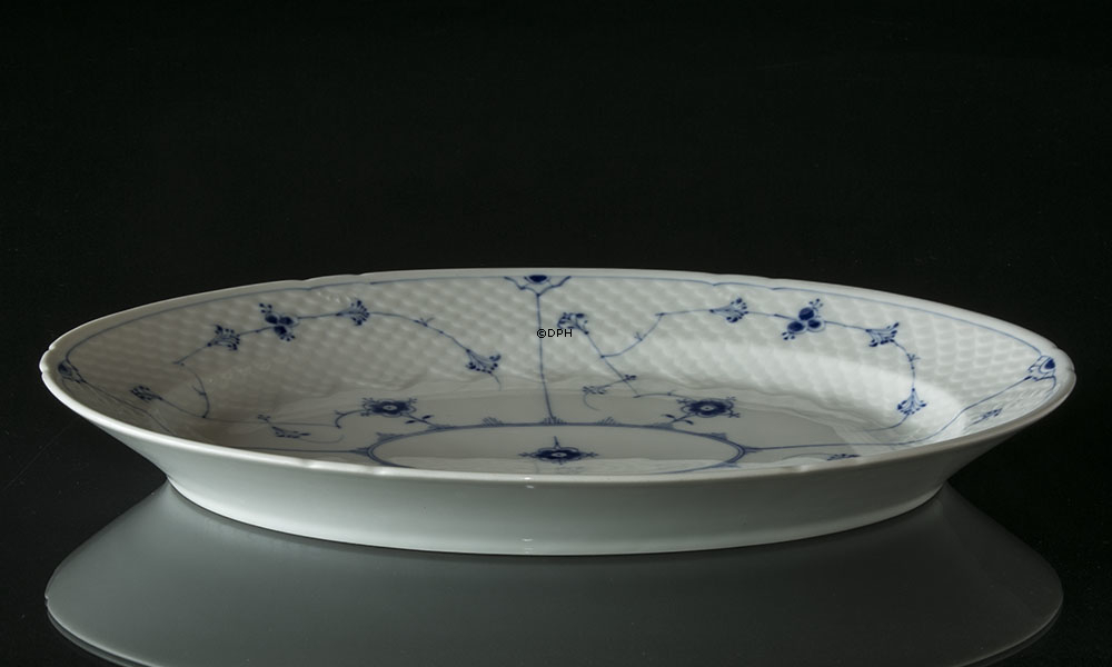 Blaugemalt Servierplatte 40 cm, Musselmalet Bing & Gröndahl Nr. 15 oder 315