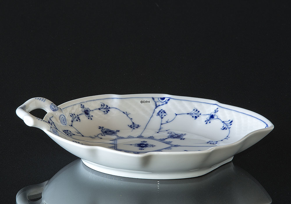 Blaugemalt Geschirr blattförmige Schale, klein 19cm Nr. 198 oder 356