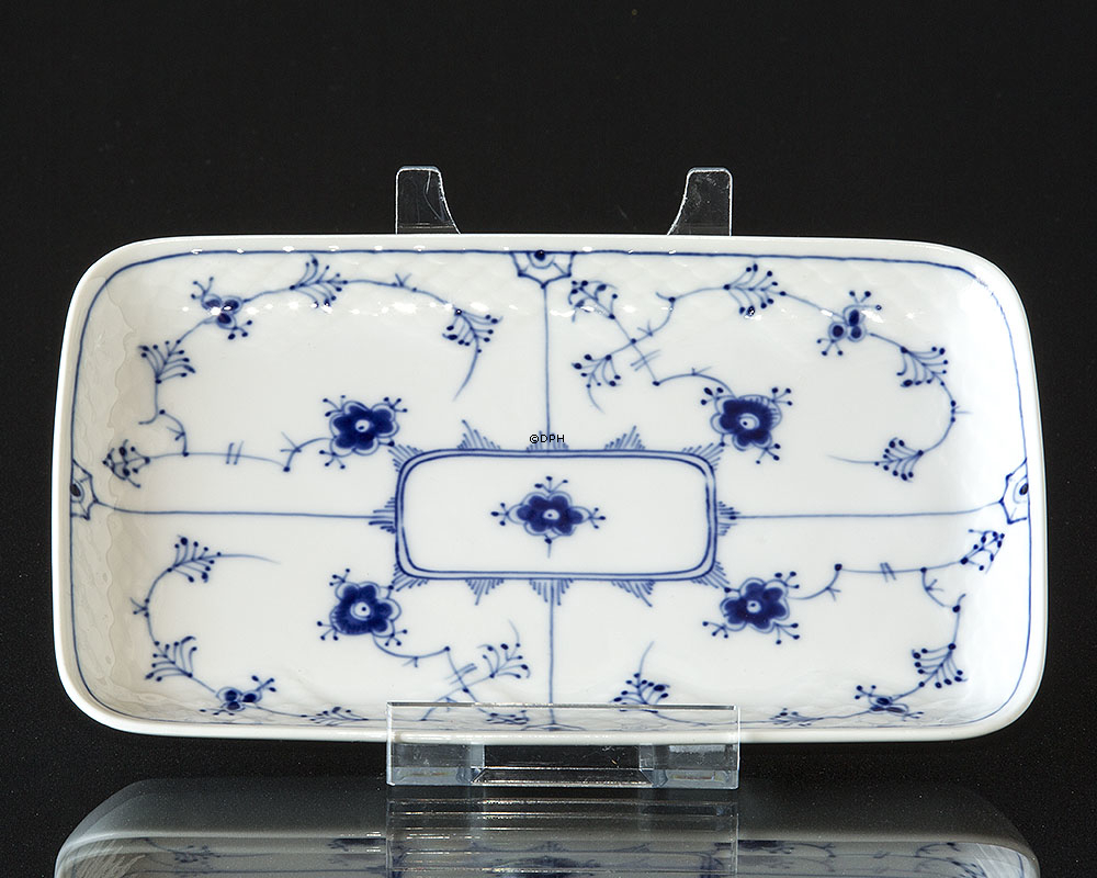 Blaugemalt Kaffeetablet klein, 21cm, Musselmalet Bing & Gröndahl Nr. 363